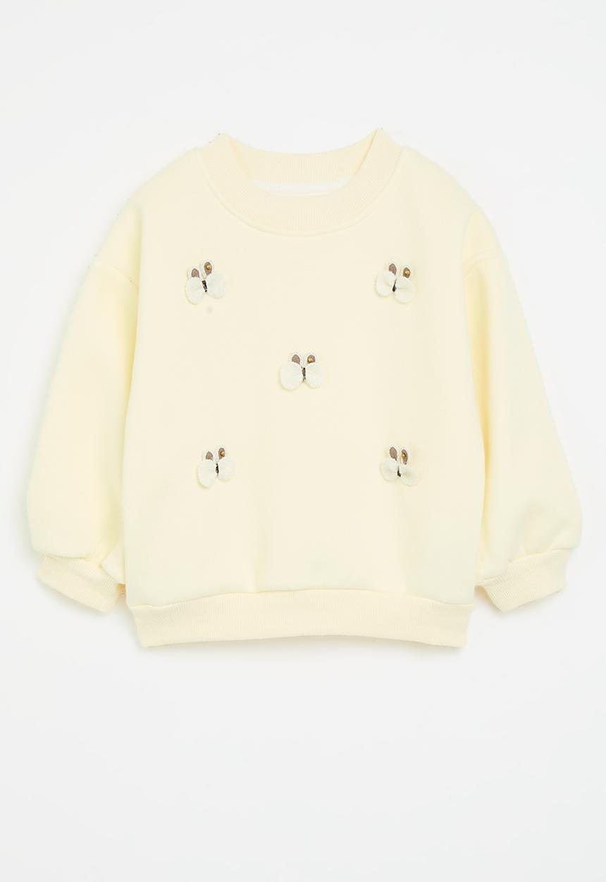 Pop Candy - Applique sweat top - ecru