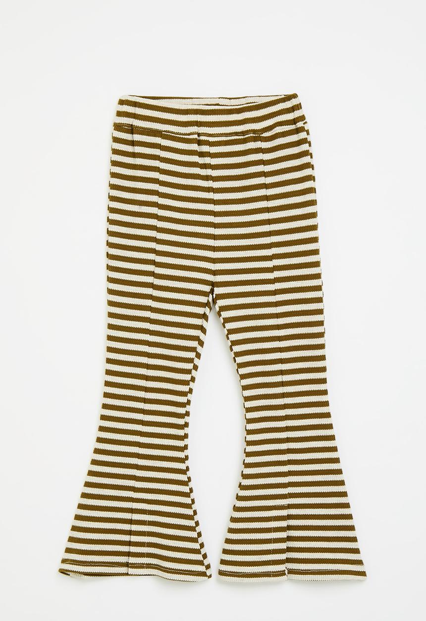 Pop Candy - Flared legging - ecru & white