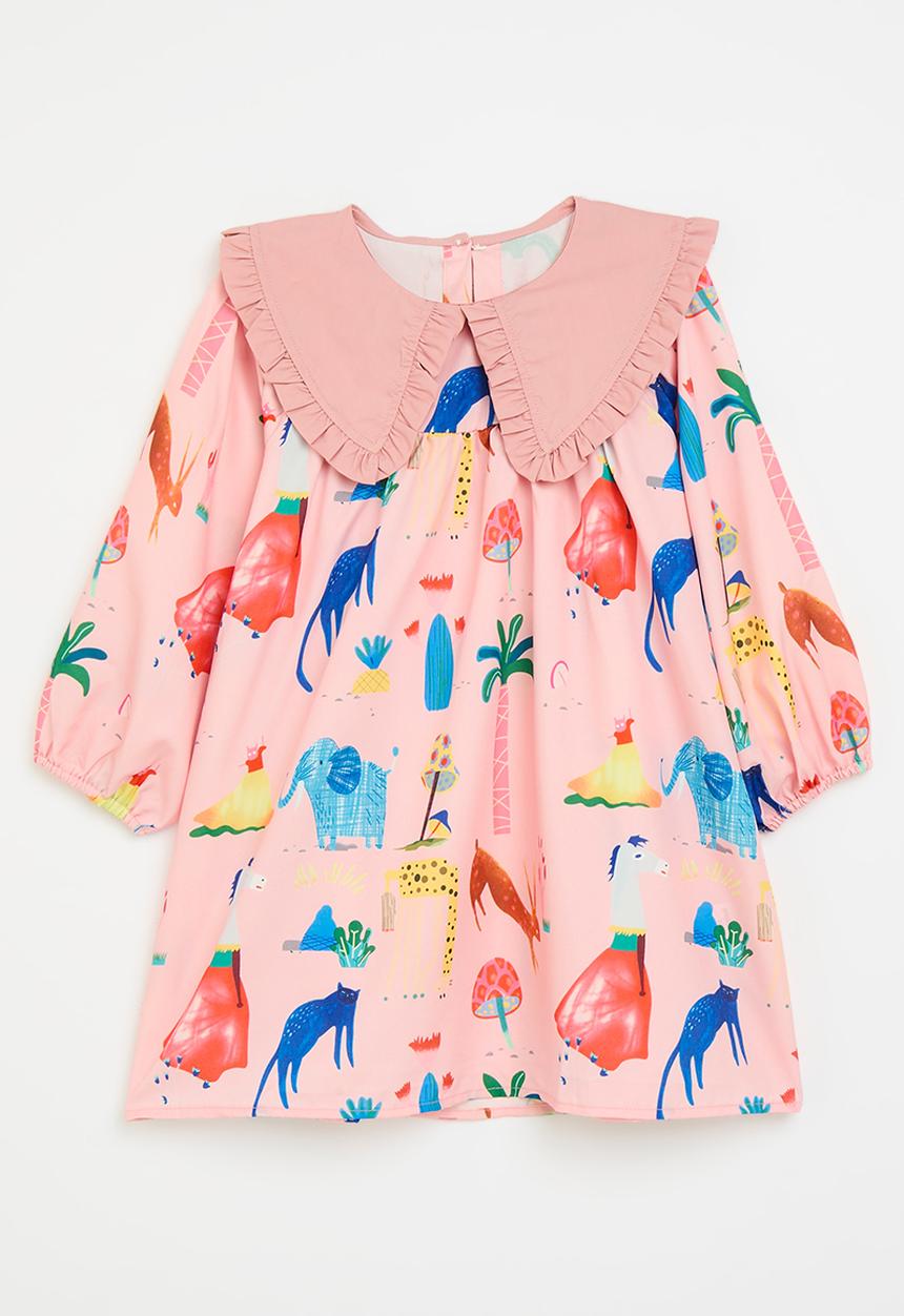 Pop Candy - Printed peterpan collar dress - multi
