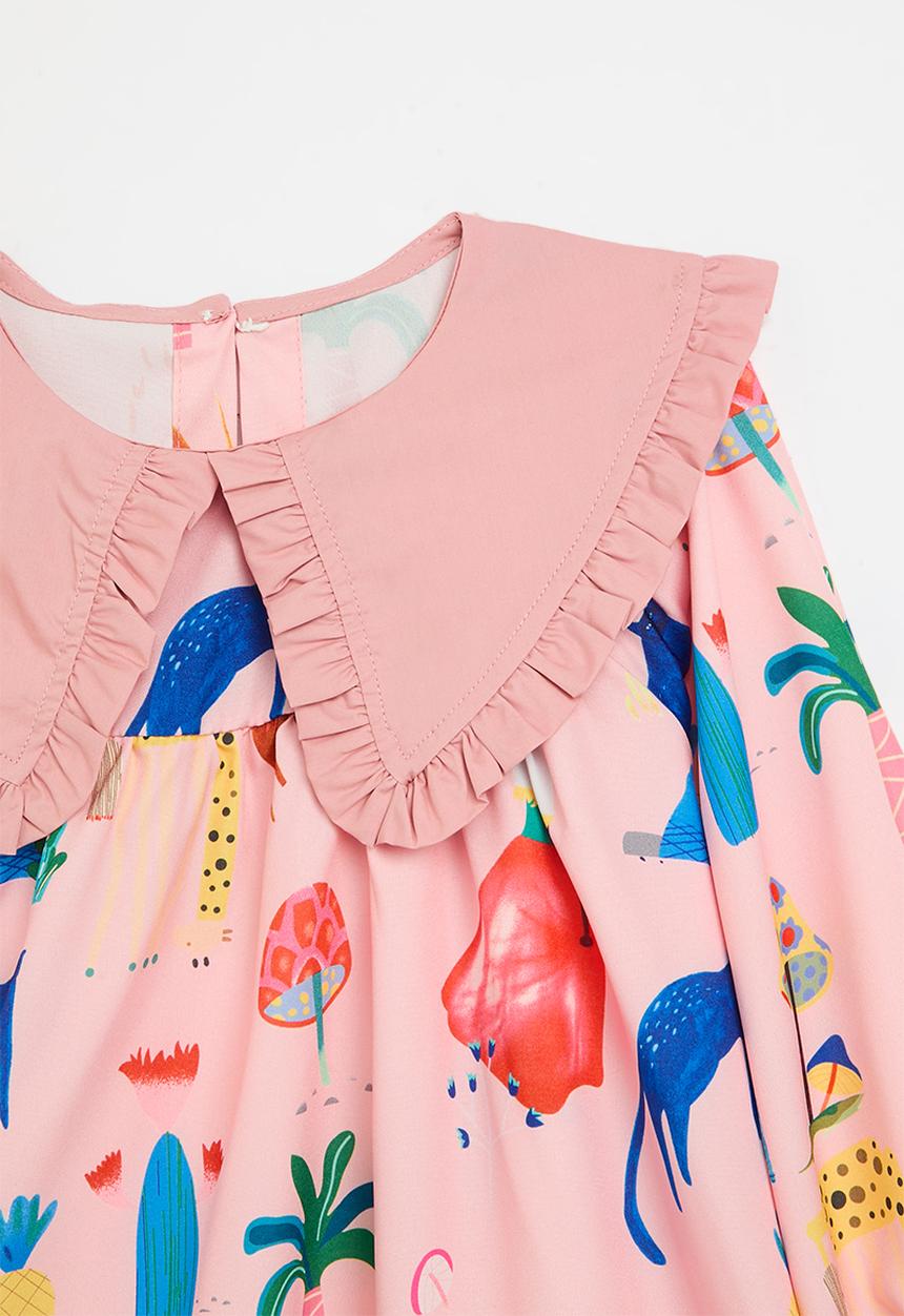 Pop Candy - Printed peterpan collar dress - multi