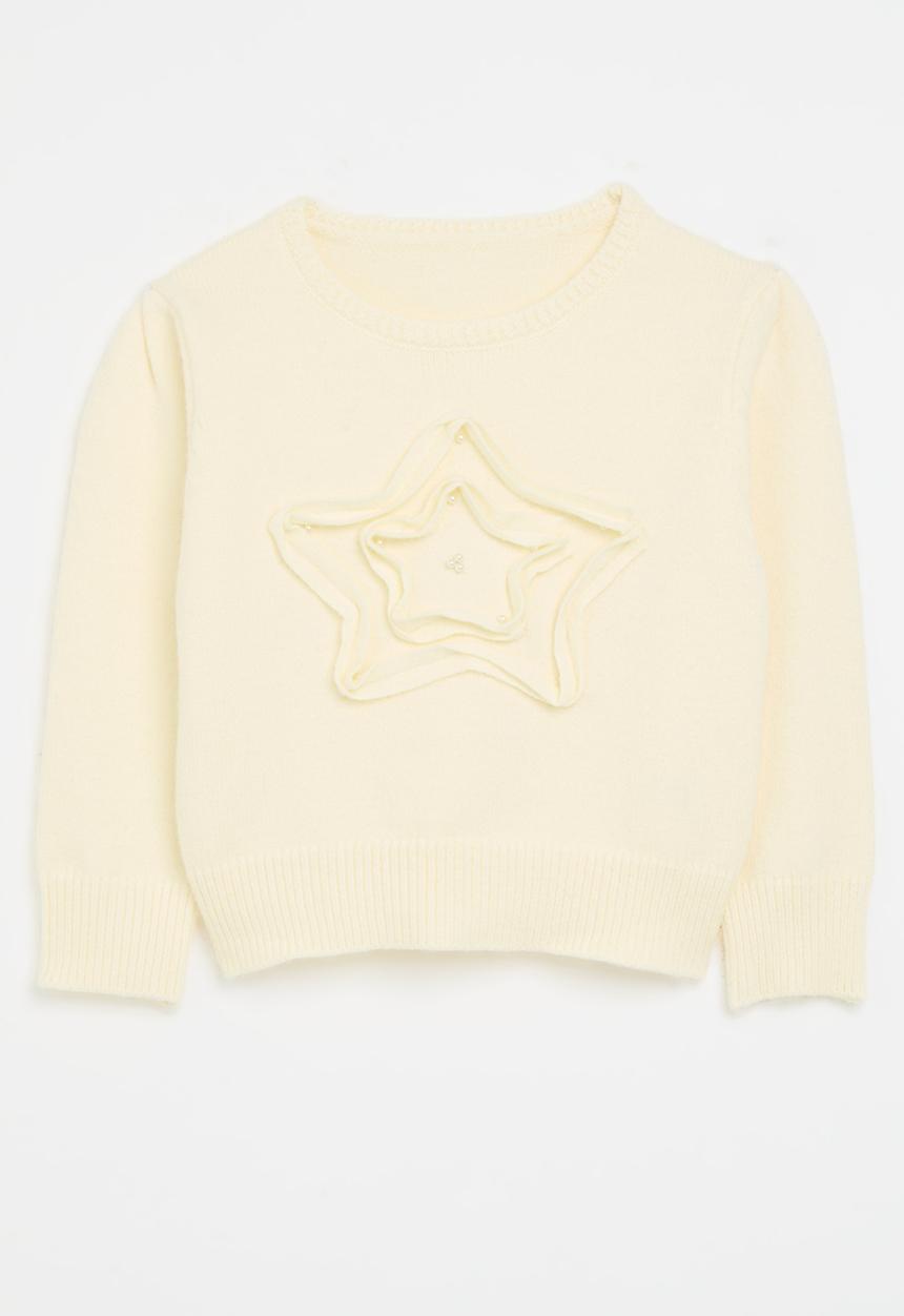 Pop Candy - Applique sweater - off white