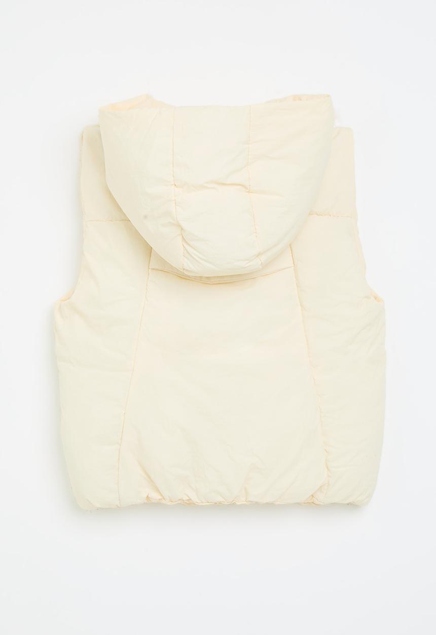Pop Candy - Hooded gilet - white
