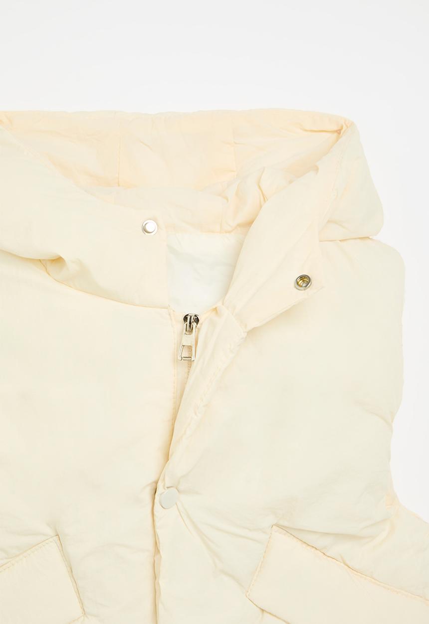 Pop Candy - Hooded gilet - white
