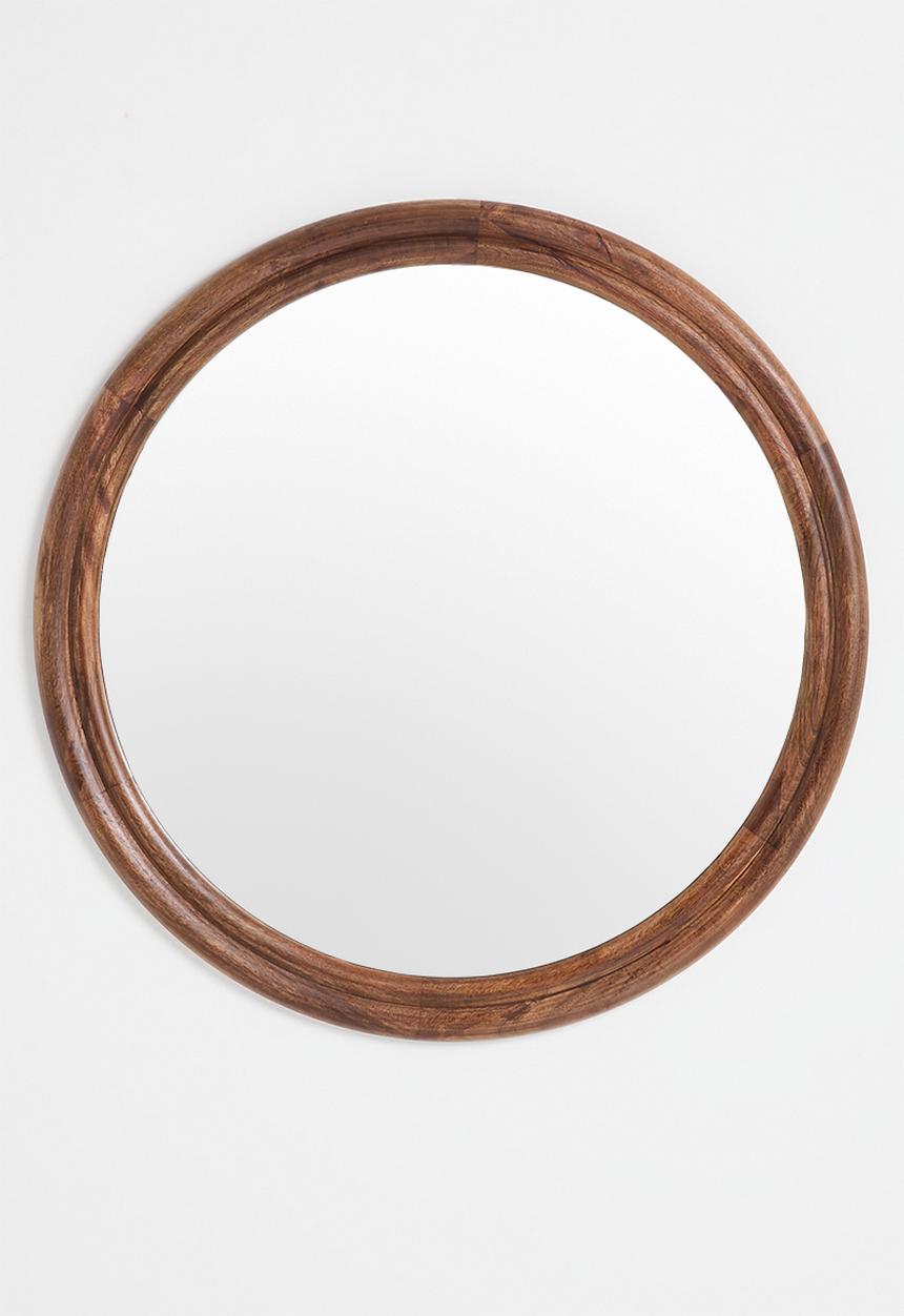 Sixth Floor - Wooden round Mirror