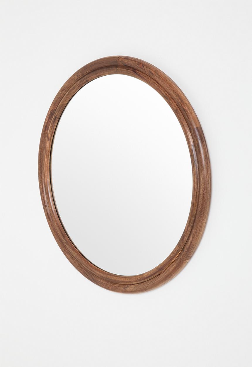 Sixth Floor - Wooden round Mirror