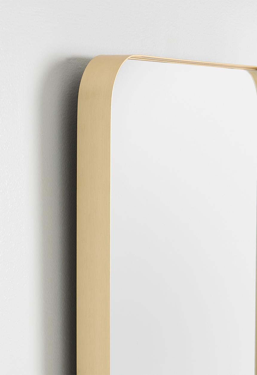 Sixth Floor - Aluminium Framed Full Length Mirror - Plated Gold