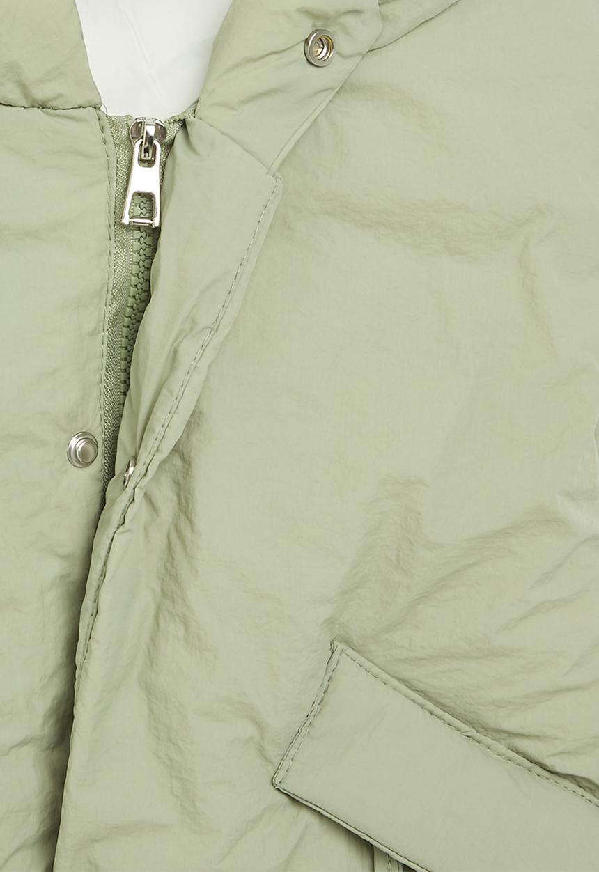 Pop Candy - Hooded gilet - sage green