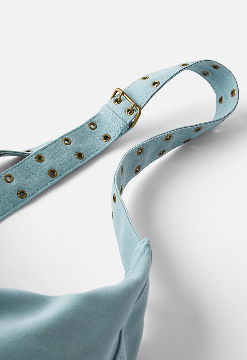 Rubi - Bowie Crescent Cross Body Bag - light blue