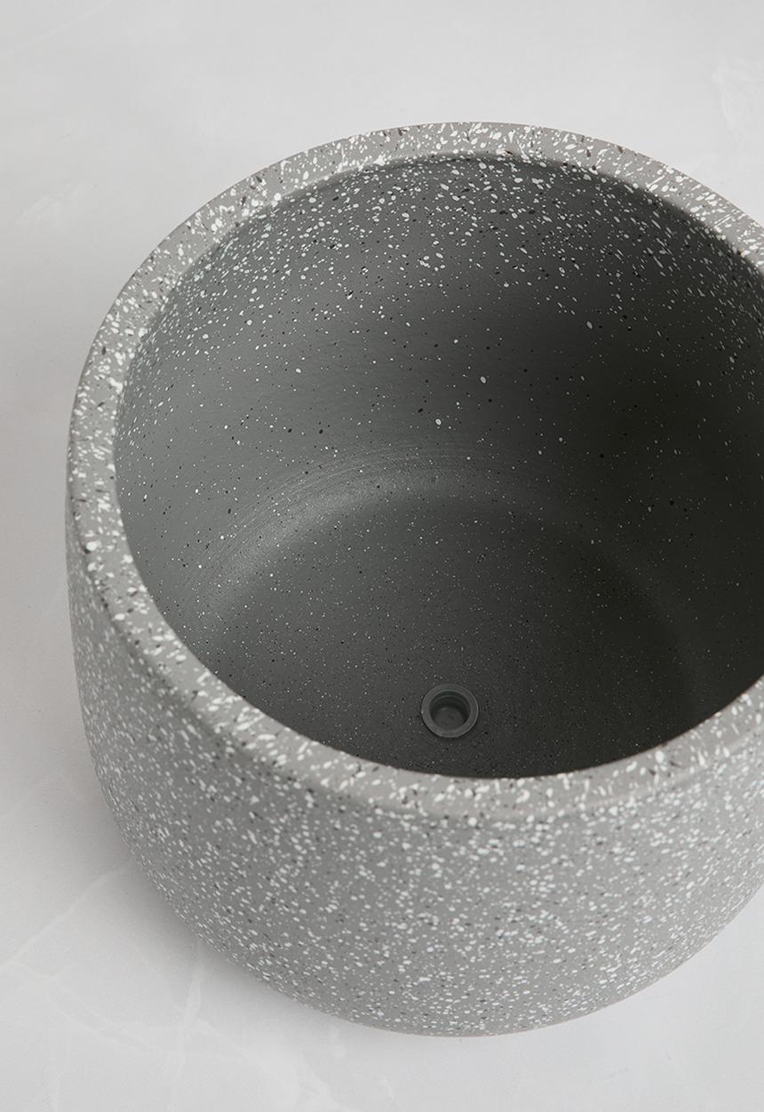 H&S - Speckle nesting planter set of 3 - gravel