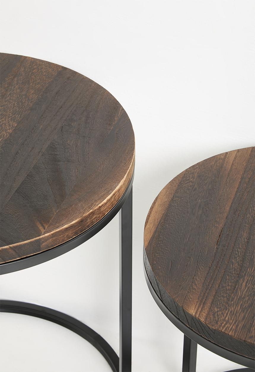 H&S - Alora side table set of 2-natural