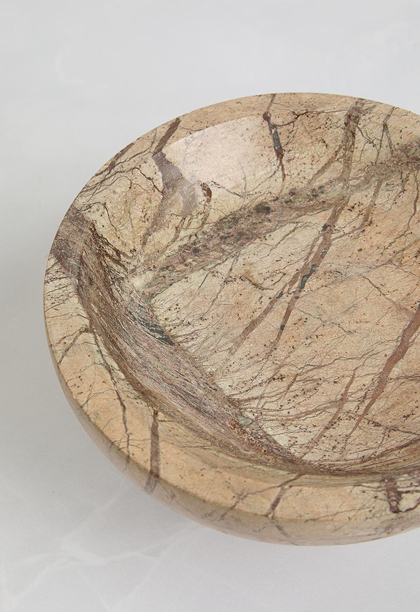 Sixth Floor - Marble & Wood Decorative Bowl - Natural