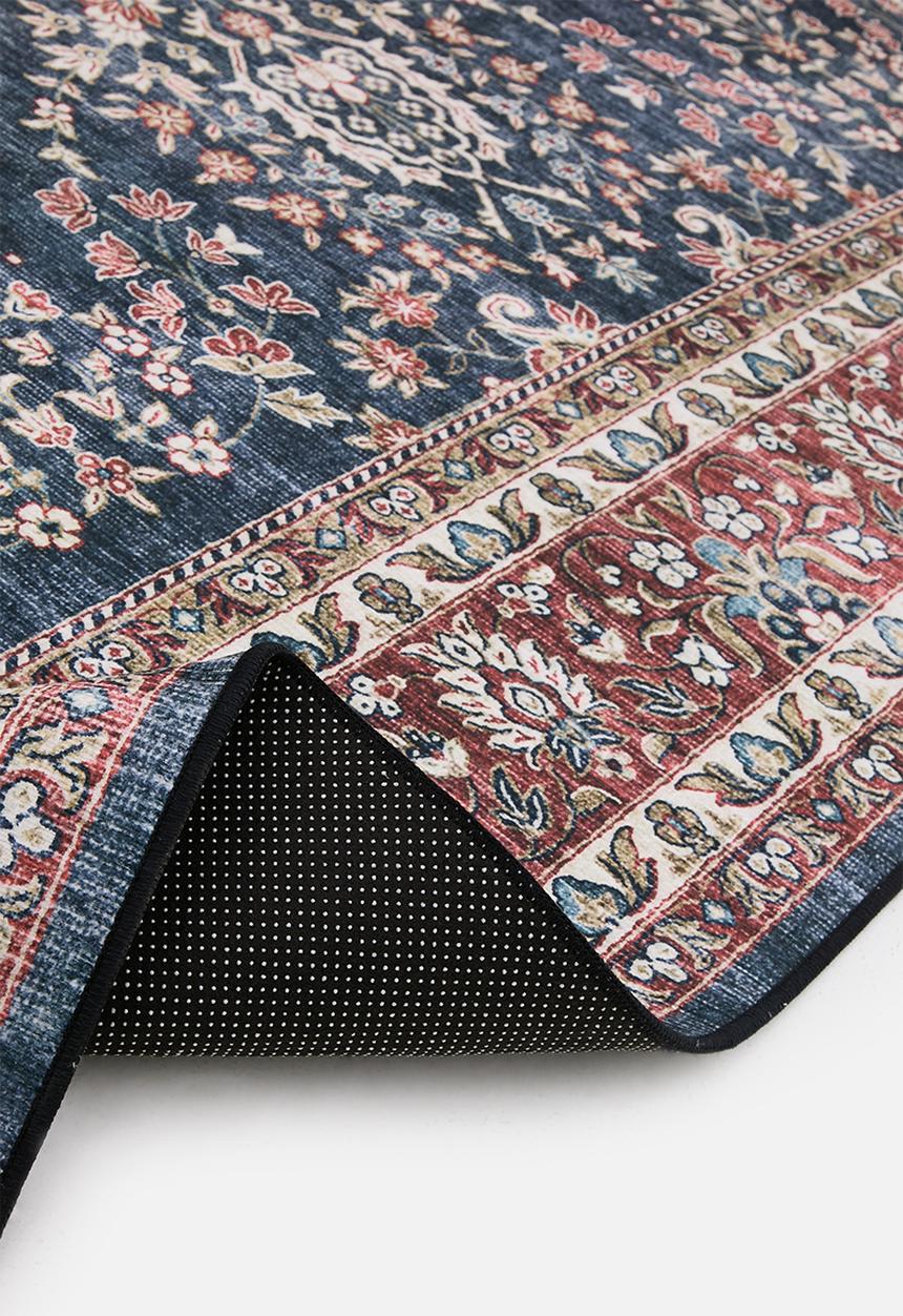 Fotakis - Option Antique Floral Rug Navy & Rust