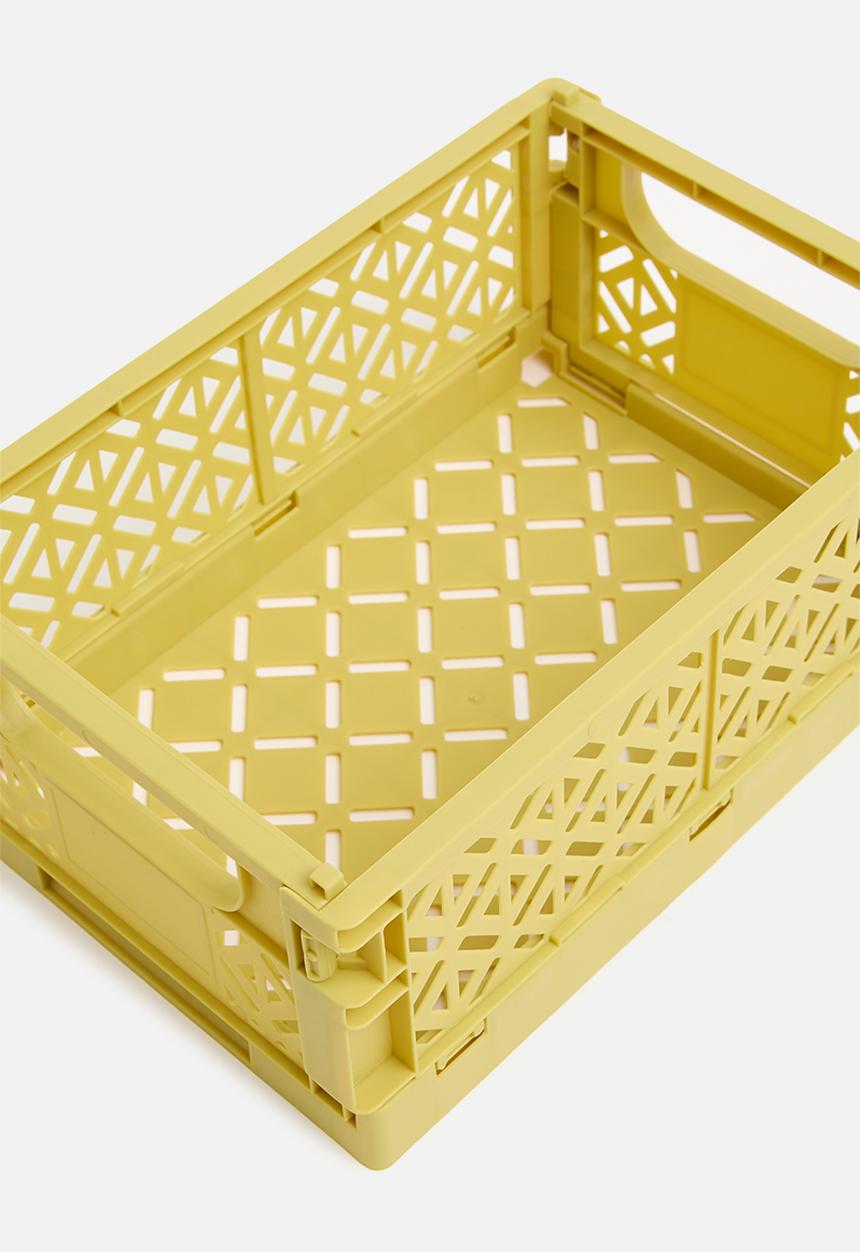 Storage Solutions - Med foldable crate - yellow