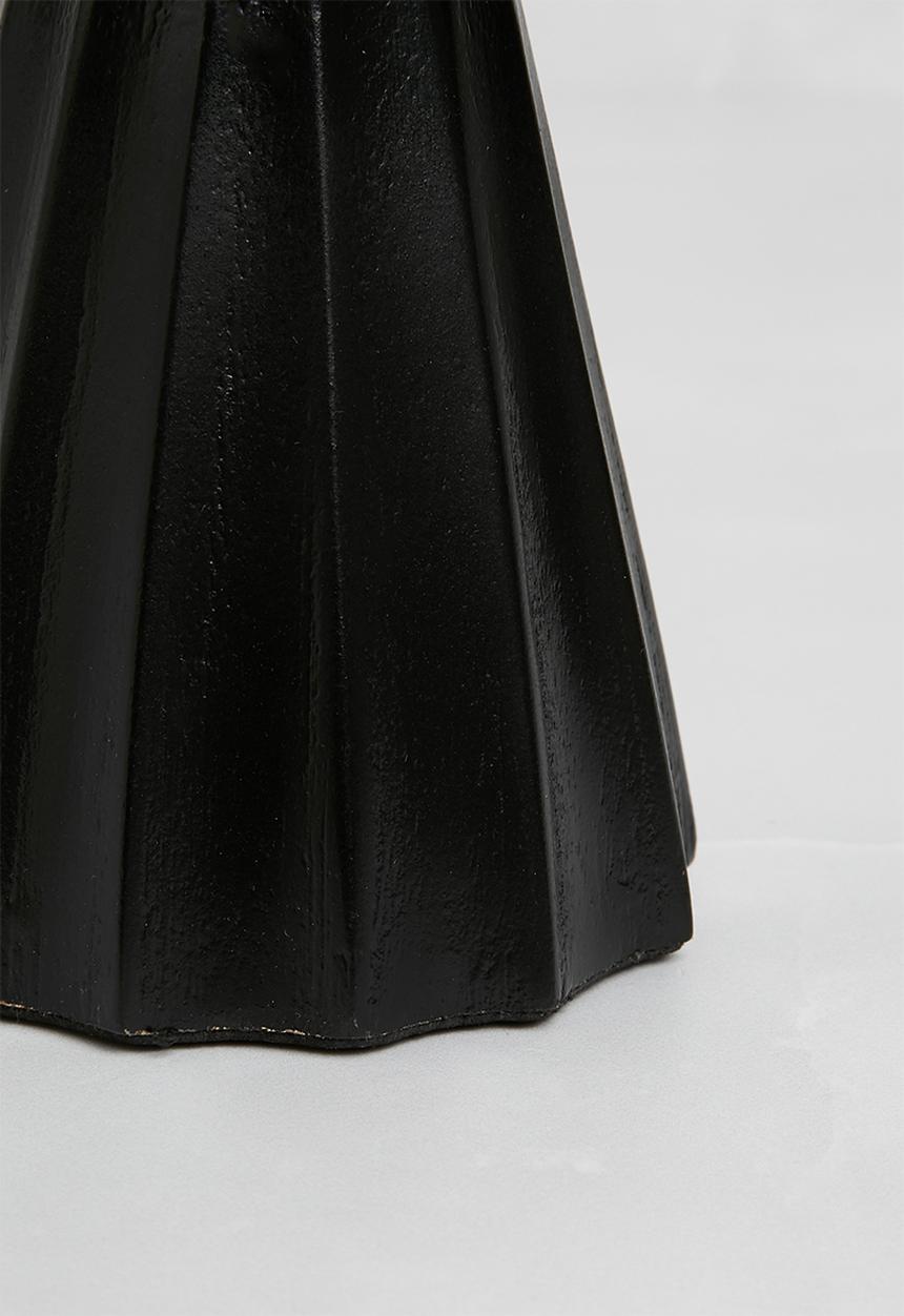 Sixth Floor - Wooden Candle Holder Set of 2 Black