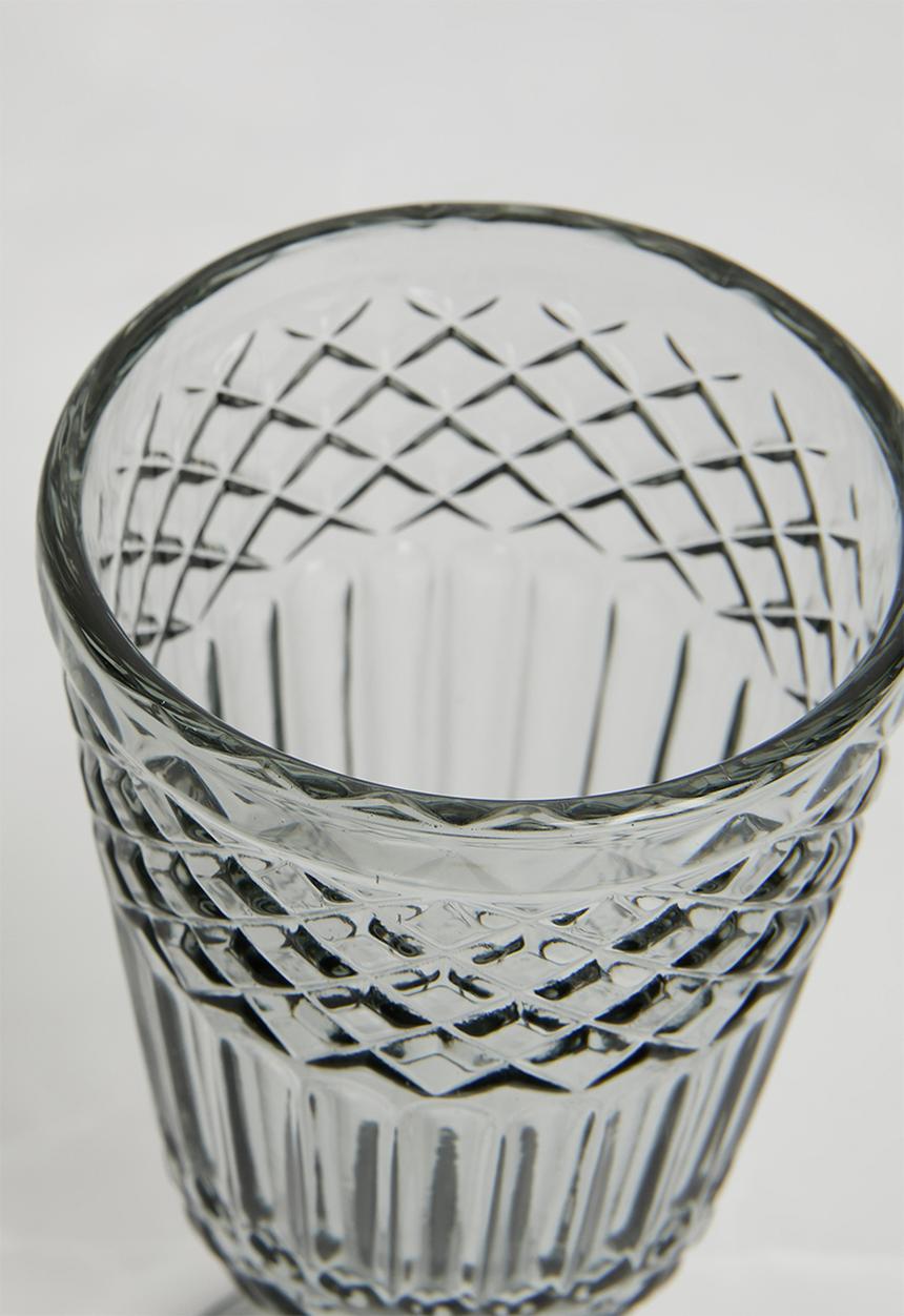 Excellent Houseware - Embossed wine glass set of 6