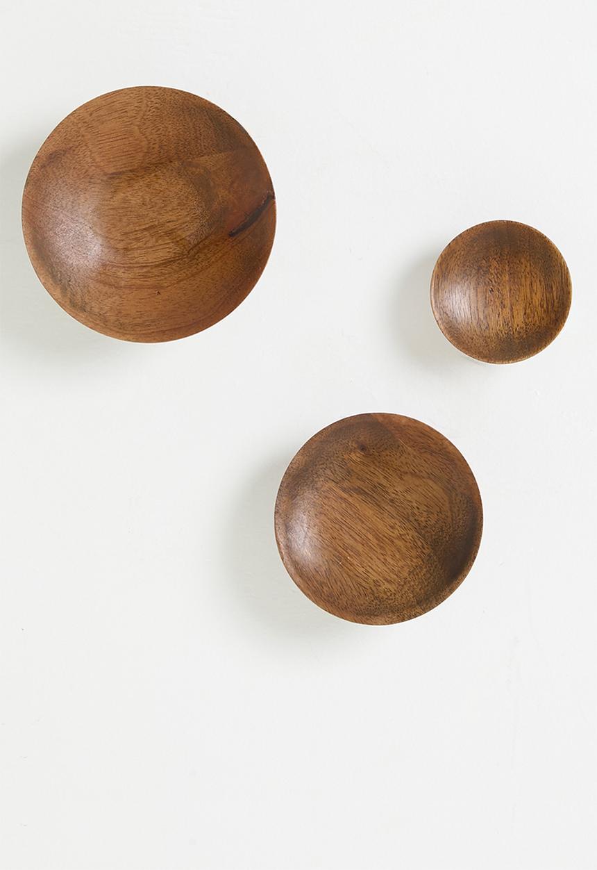 Sixth Floor - Wooden wall hooks Set of 3