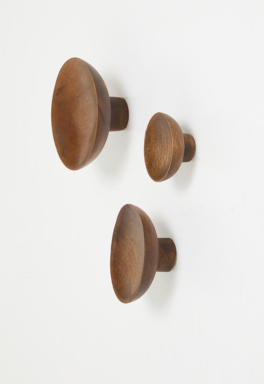 Sixth Floor - Wooden wall hooks Set of 3