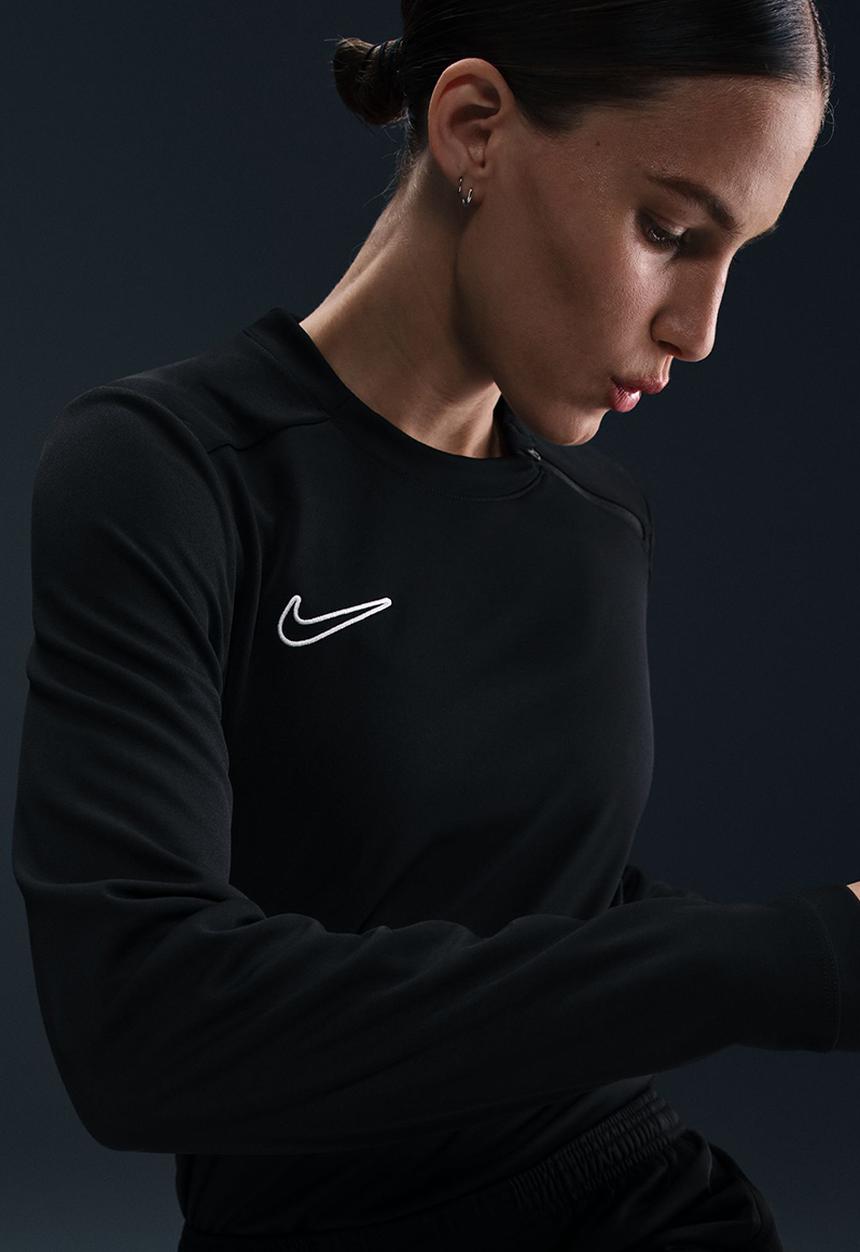 Nike - Nike Academy Crew Top - Black/White/White