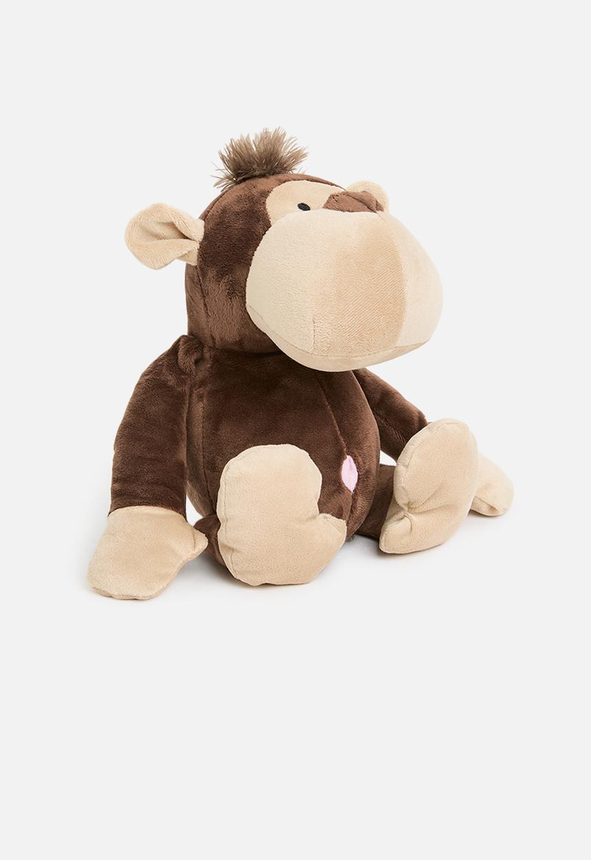 H&S - Plush monkey doorstop - brown