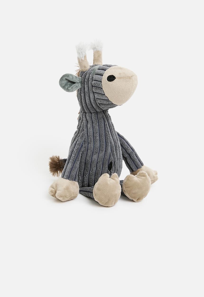 H&S - Plush raffie doorstop - grey