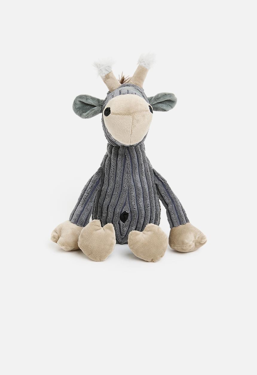 H&S - Plush raffie doorstop - grey