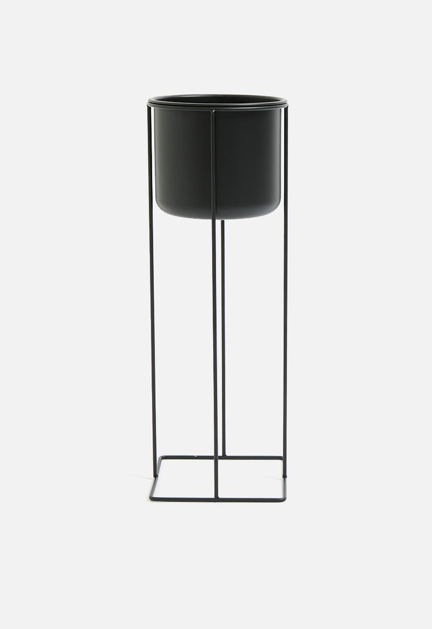 H&S - Rojo planter set of 2 - black