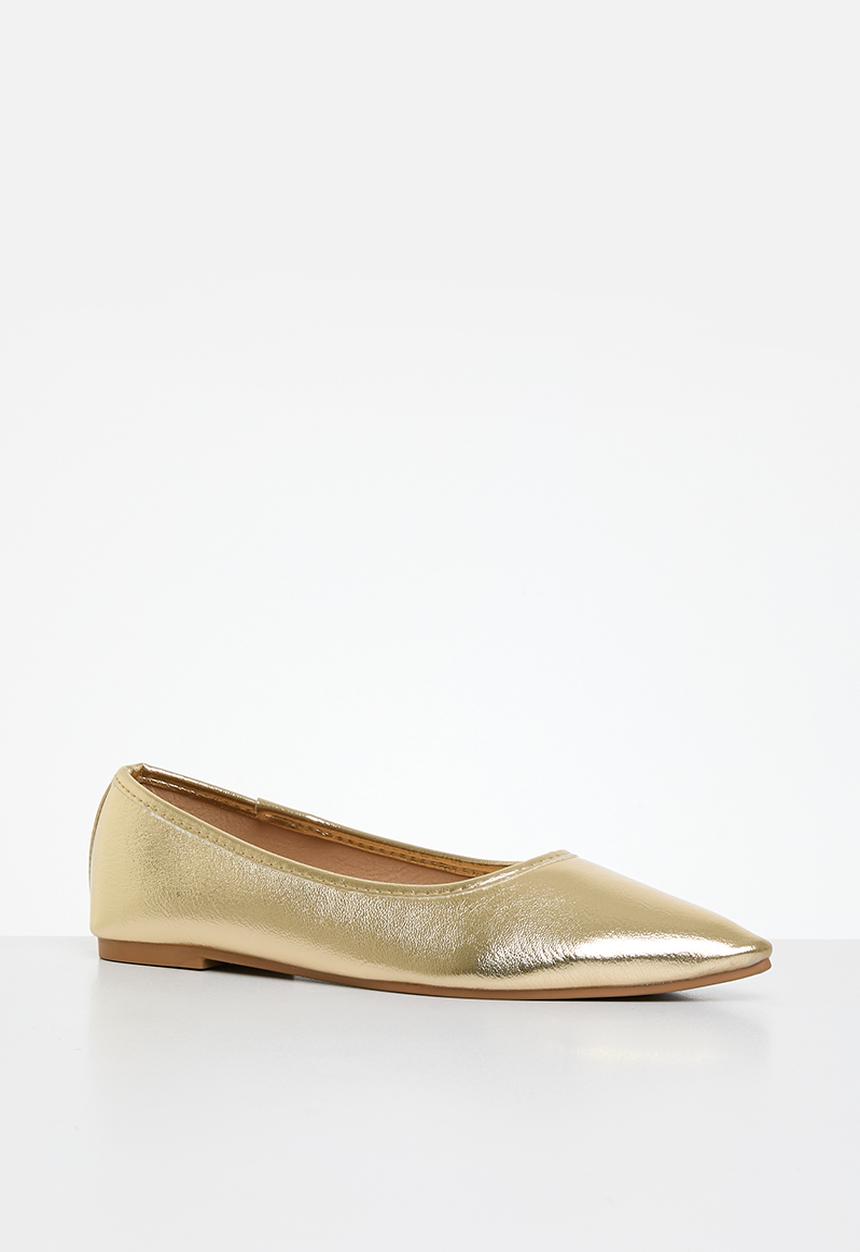Cotton On - Prima point ballerina - gold textured