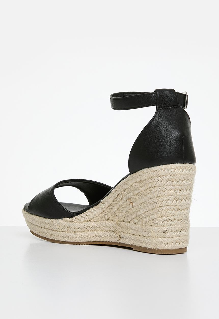 Cotton On - Luna single vamp  heel - black pebbled