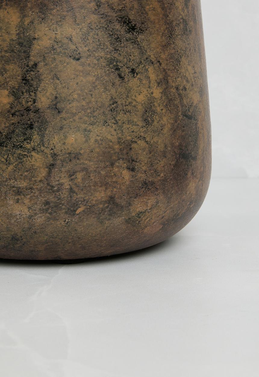 Sixth Floor - Distressed metal pots set of 2