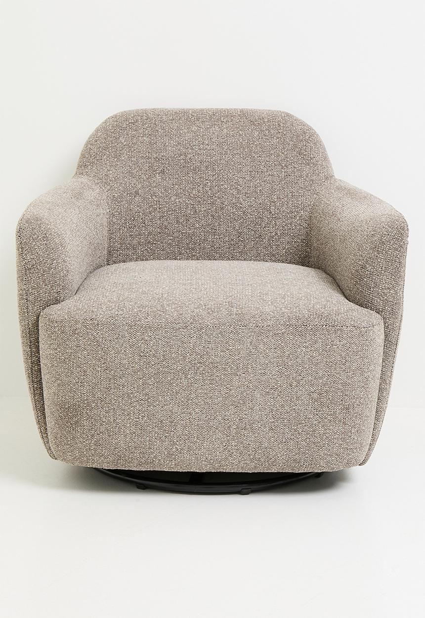 Sixth Floor - Lumia swivel occasional chair - latte