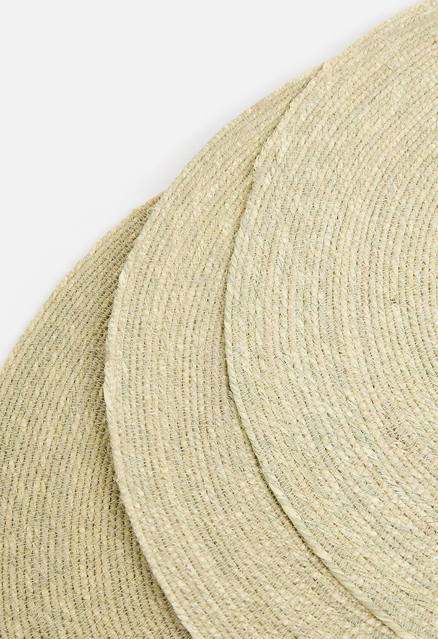 Excellent Houseware - Sabai grass placemat set of 4 - natural
