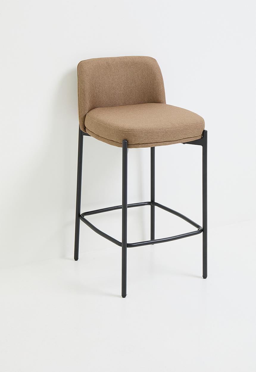 Sixth Floor - Reign woven barstool - toffee