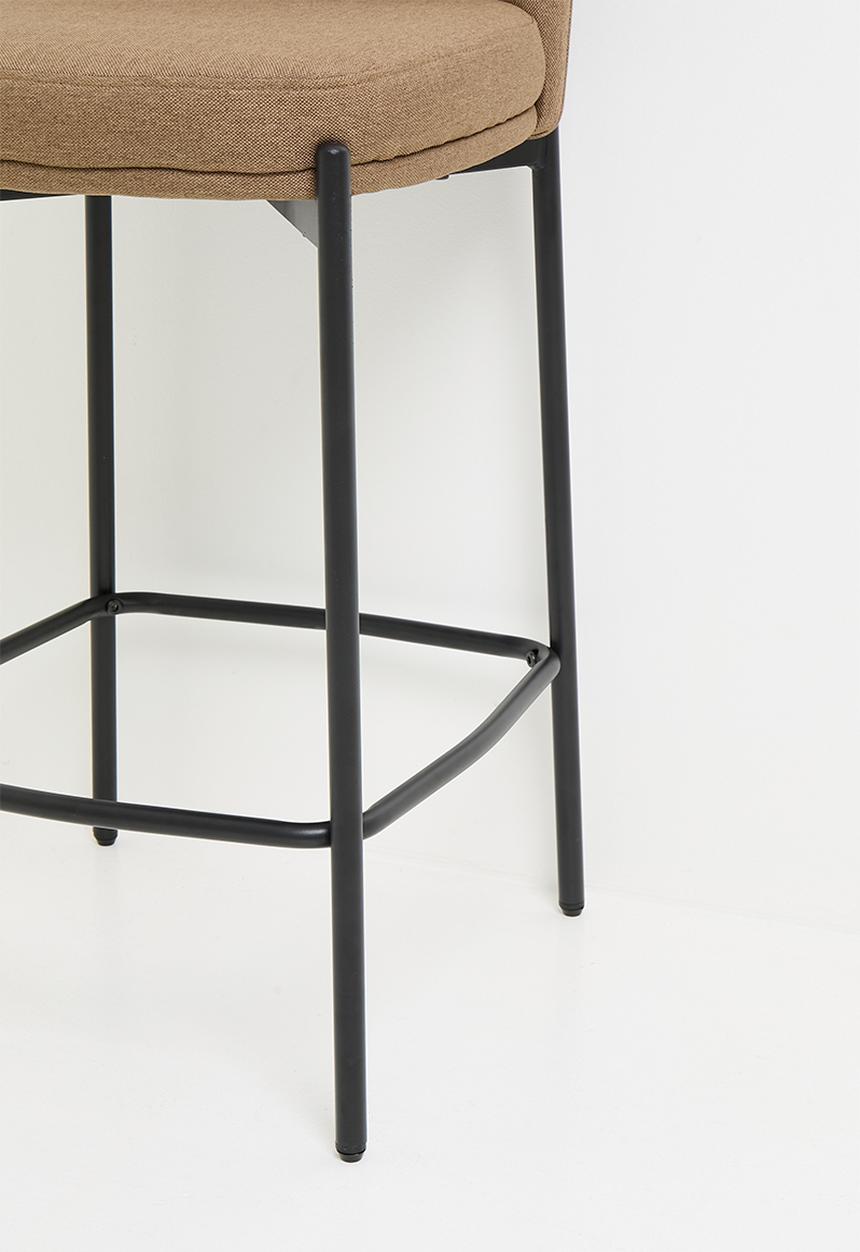 Sixth Floor - Reign woven barstool - toffee