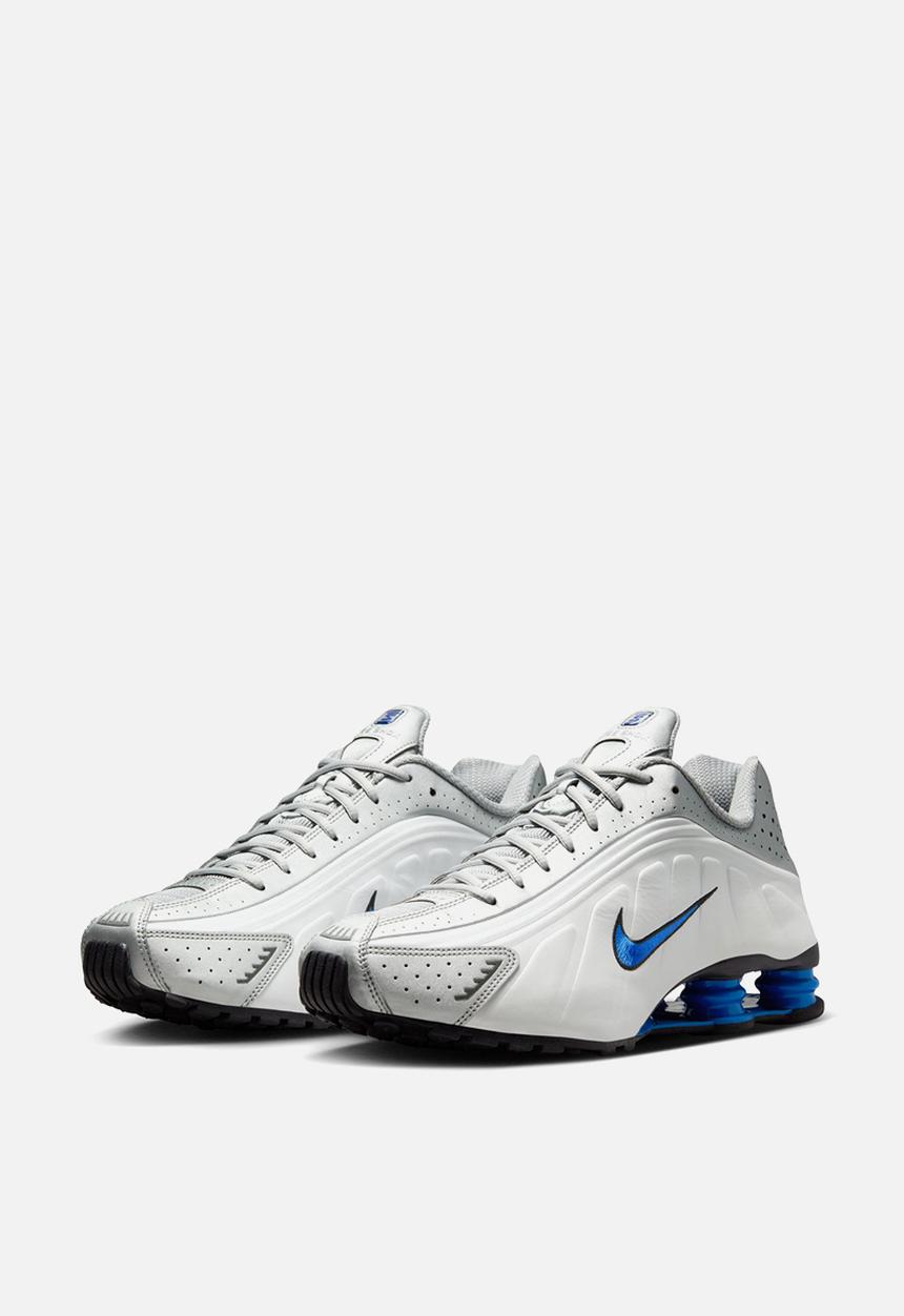 NIKE SHOX R4 - WHITE/METALLIC SILVER-RACER BLUE