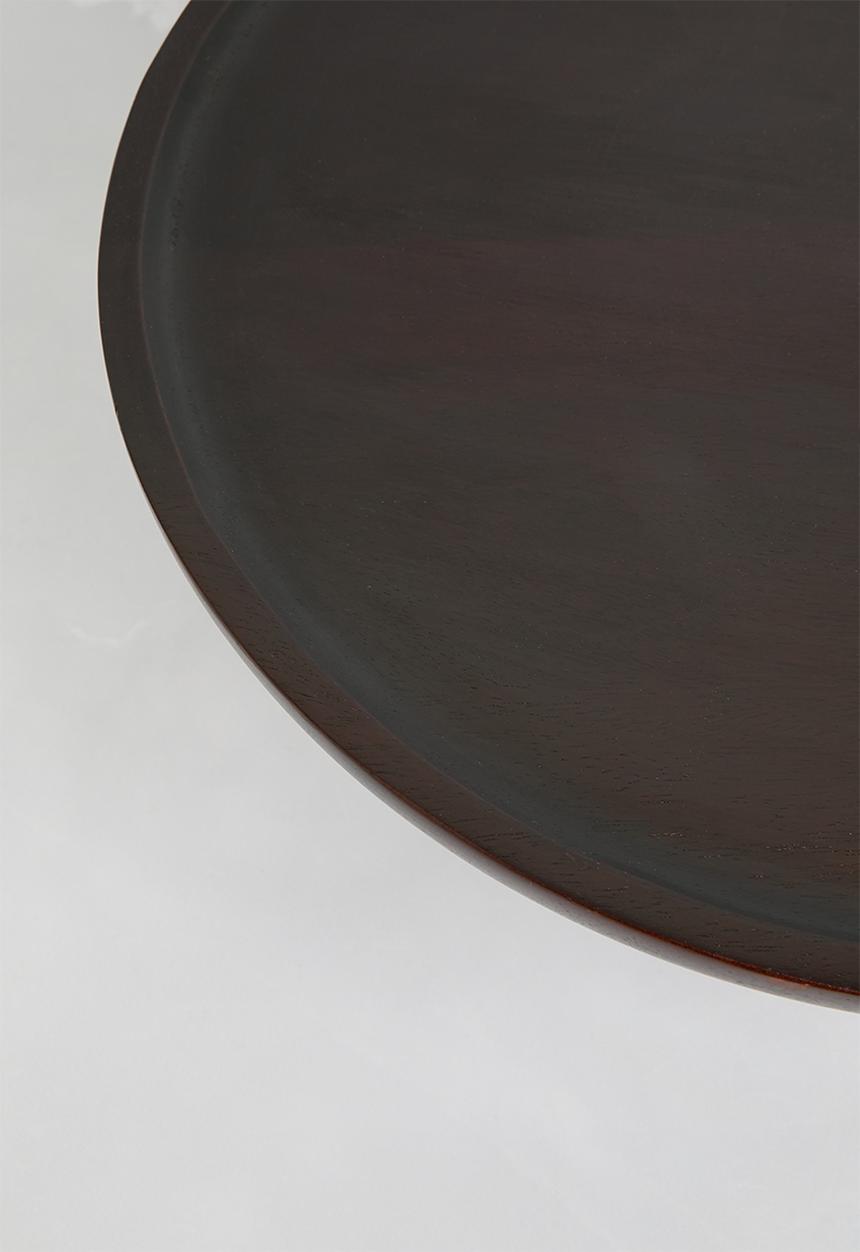 Sixth Floor - Carved mango wood cake stand  -  Natural