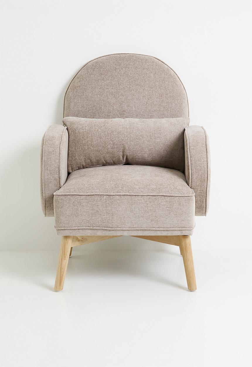 Sixth Floor - Phiri rocking chair & foot stool - stone