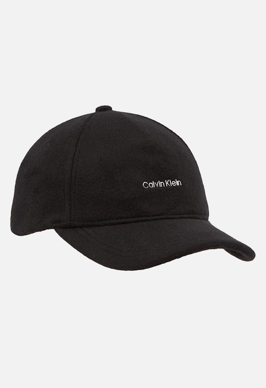 Calvin Klein - Metal lettering wool cap - ck black