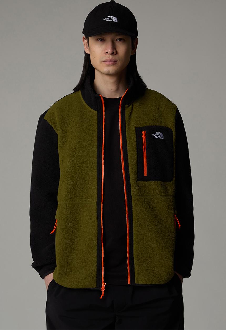 The North Face - YUMIORI FULL ZIP Sweatshirt  - Forest Olive/BlkOrg
