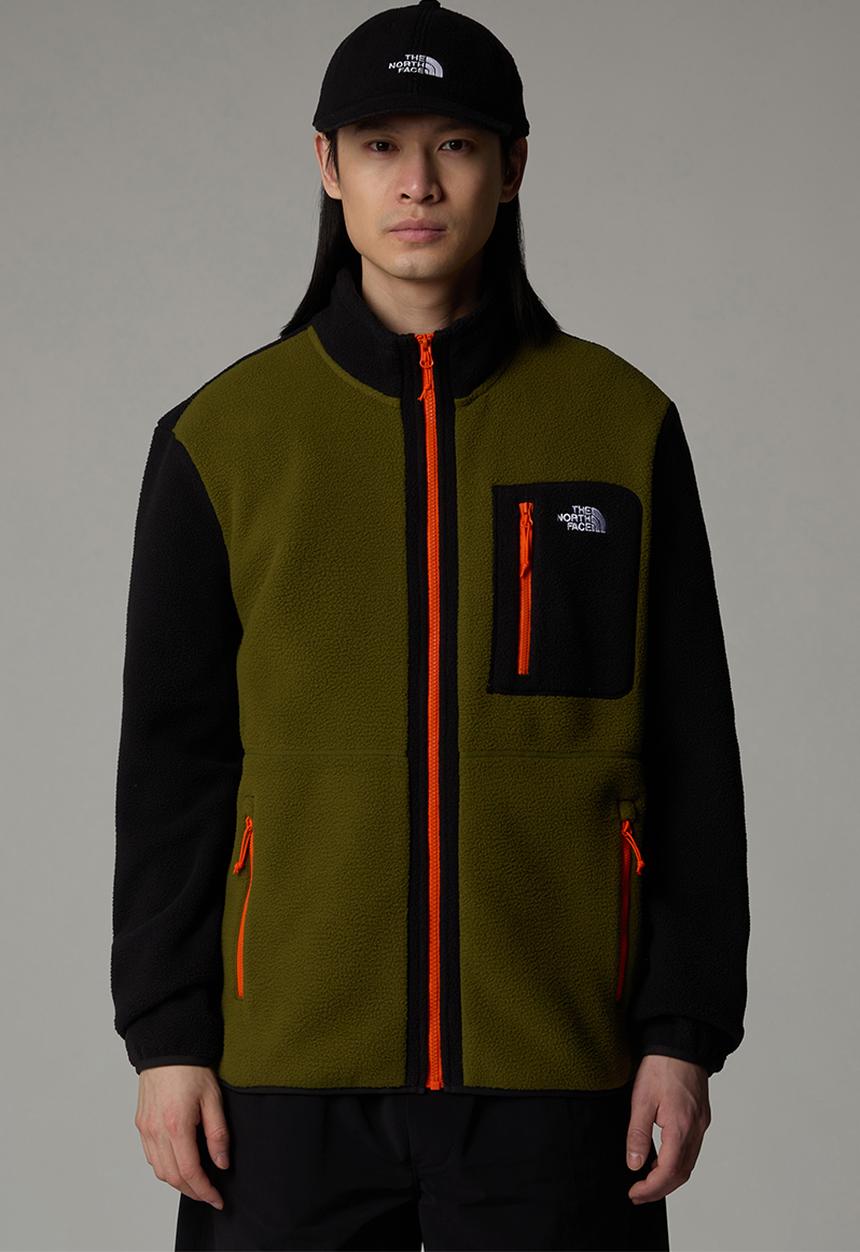 The North Face - YUMIORI FULL ZIP Sweatshirt  - Forest Olive/BlkOrg