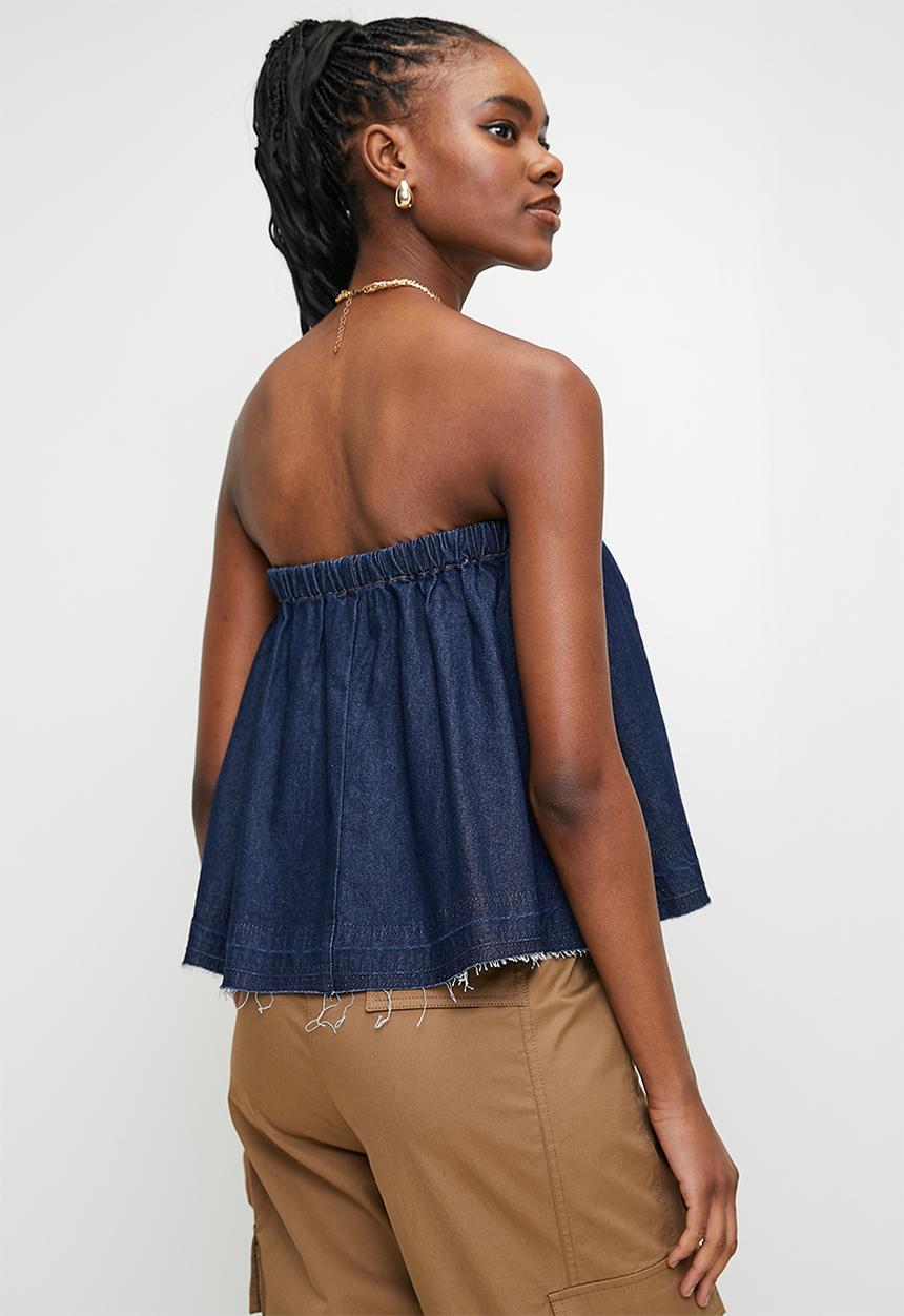 Superbalist - Denim bandeaux - dark blue
