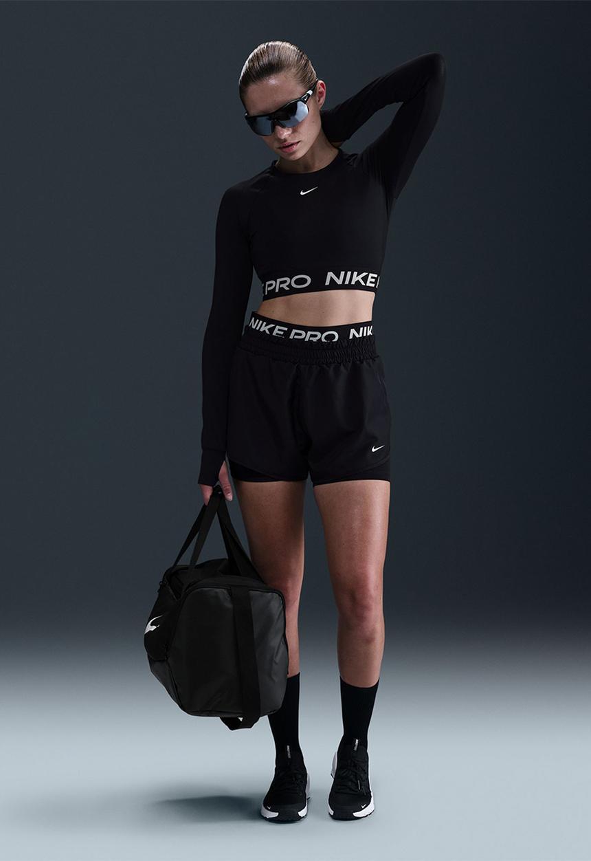 Nike - Nike Pro Short - Black/White/White