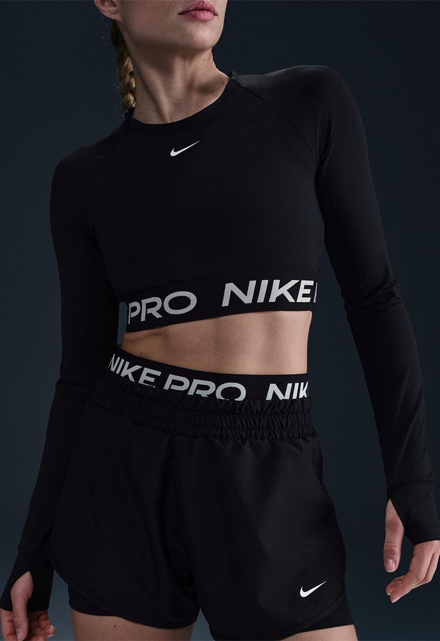 Nike - Nike Pro Short - Black/White/White