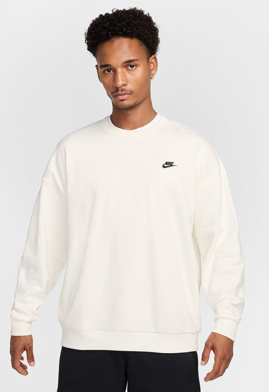 Nike - NSW Club Fleece Oversized FT Crew sweatshirt  - Sail