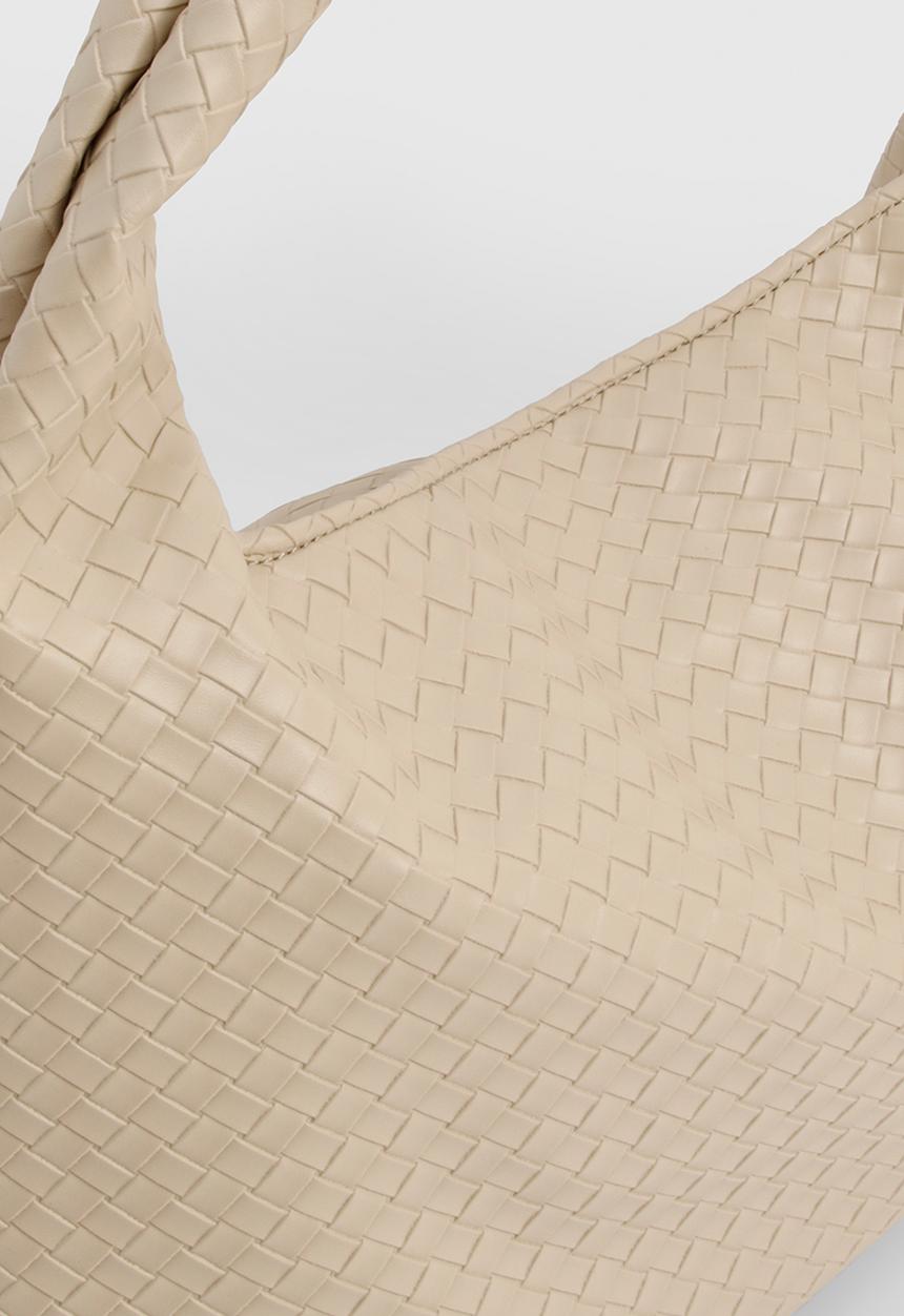 boohoo - Oversized woven tote bag - stone