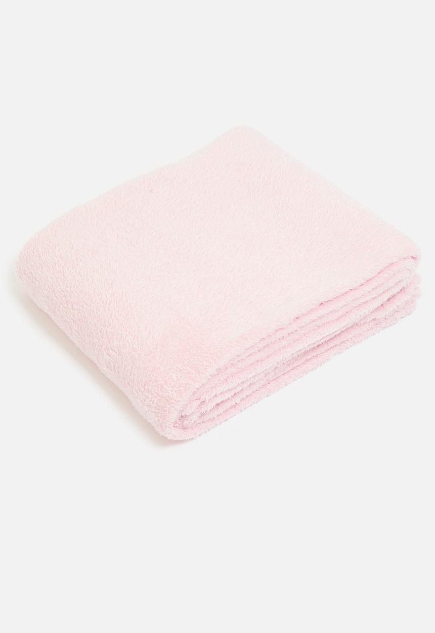 Sixth Floor - Shagg Melange Fleece Throw - Pink