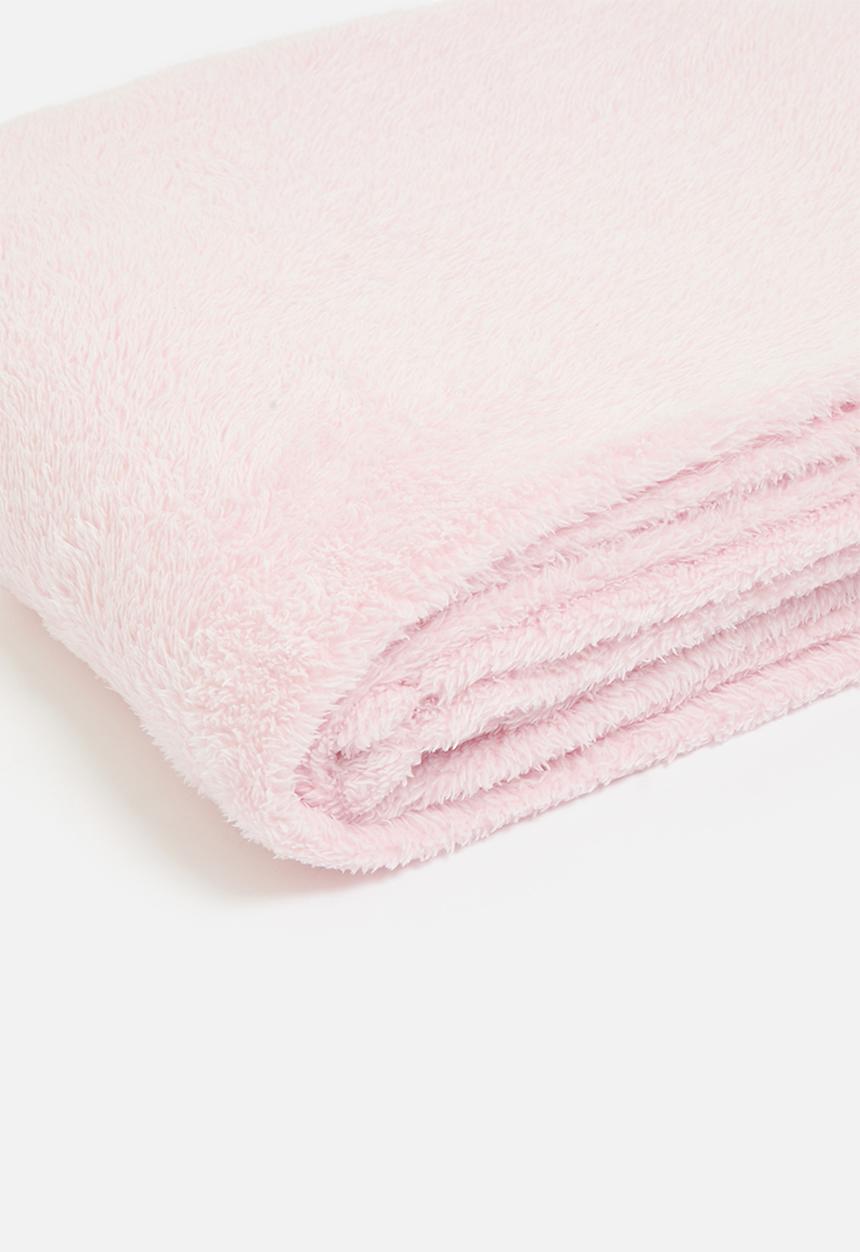 Sixth Floor - Shagg Melange Fleece Throw - Pink