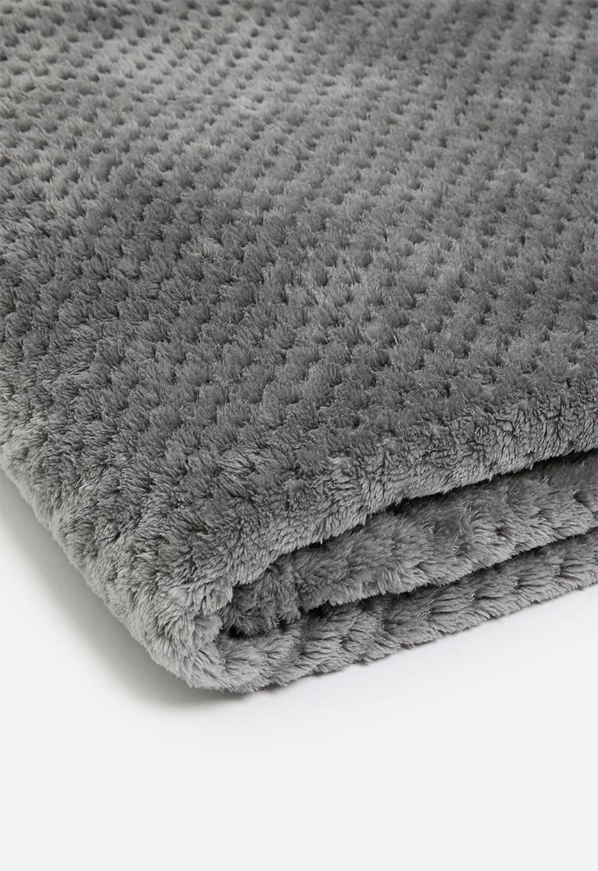 Sixth Floor - Waffle Plush Fleece - Grey