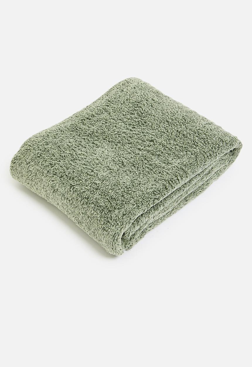 Sixth Floor - Shaggy Fleece Melange Throw - Forest