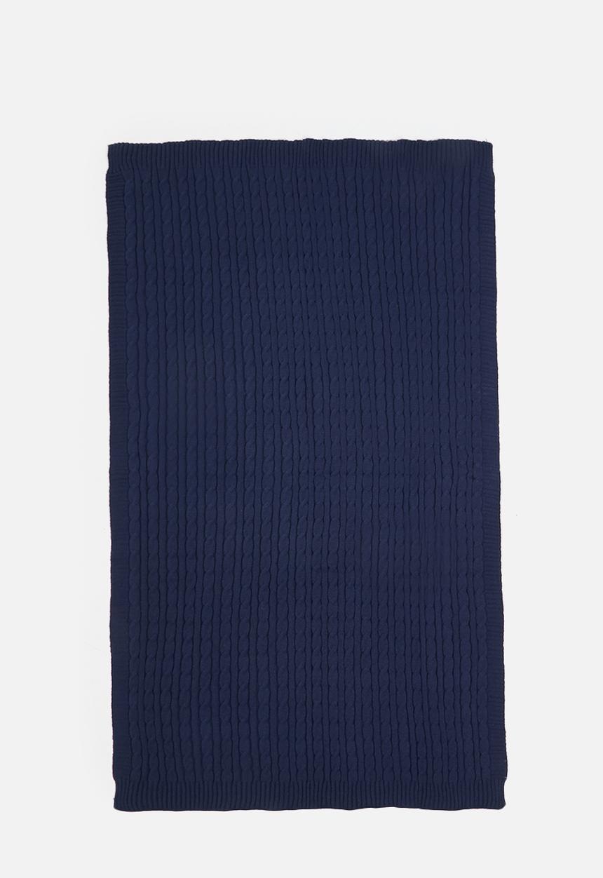 Sixth Floor - Knitted Throw - Indigo