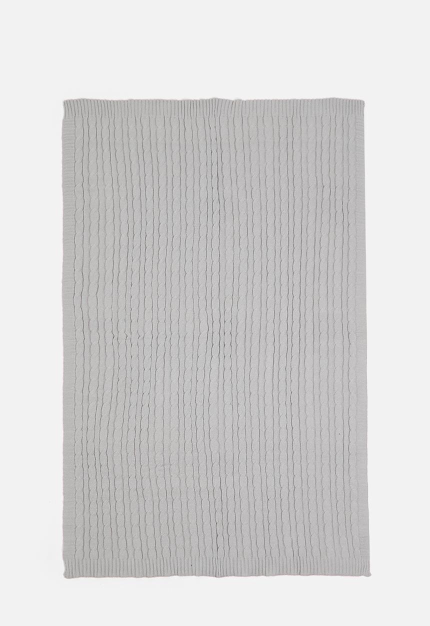 Sixth Floor - Knitted Throw - Grey